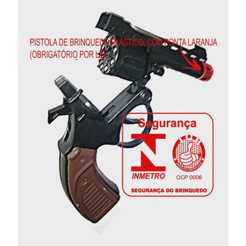 Arminha De Brinquedo De Espoleta Retrô c/ Cartela Caps8 72shot em Promoção  na Americanas