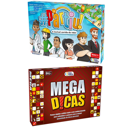 Jogo de Tabuleiro - Mega Dicas - Pais e Filhos