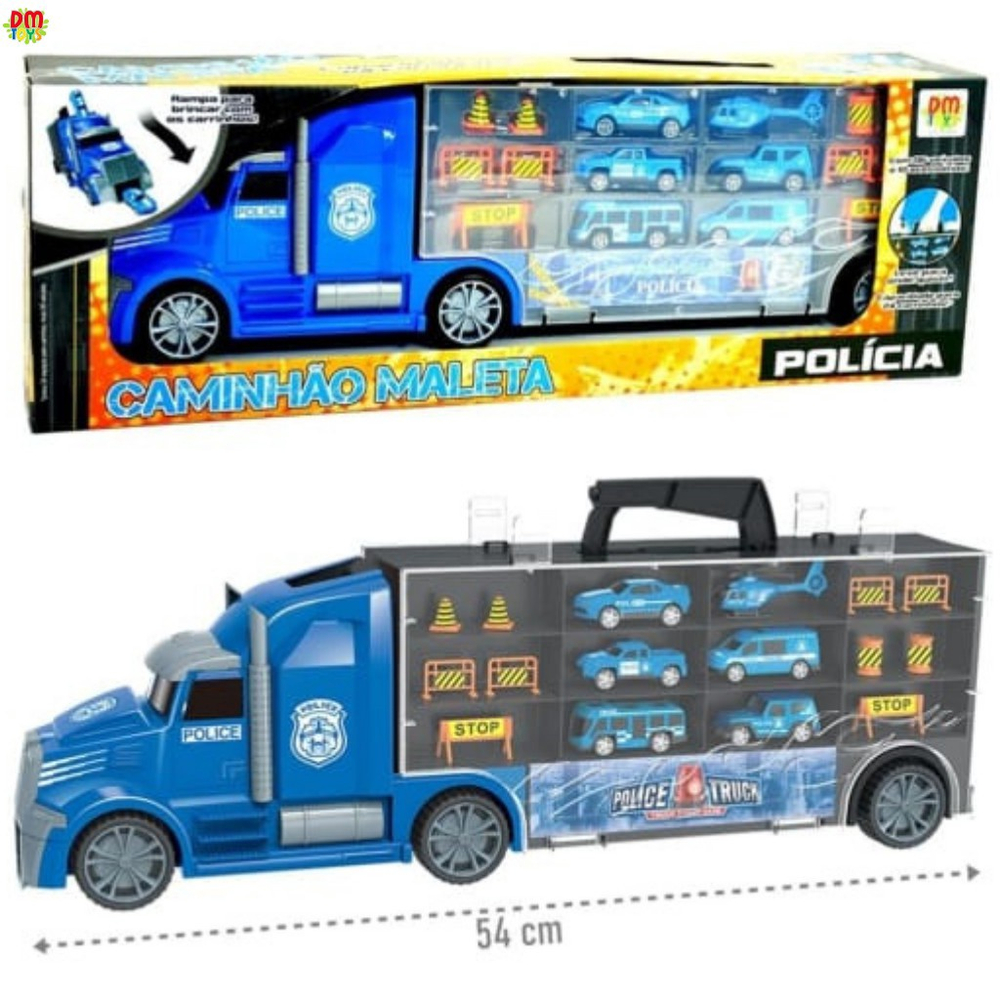 Caminhão de brinquedo Truck Polícia Preto Bs Toys - Pedagógica - Papelaria,  Livraria, Artesanato, Festa e Fantasia