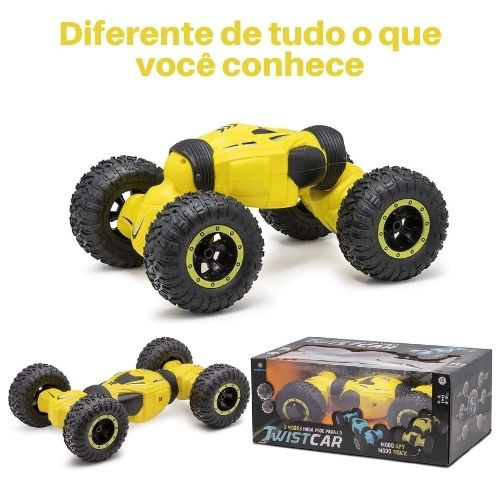 Carrinho Controle Remoto 4x4 Twistcar 2 Modos Recarregável