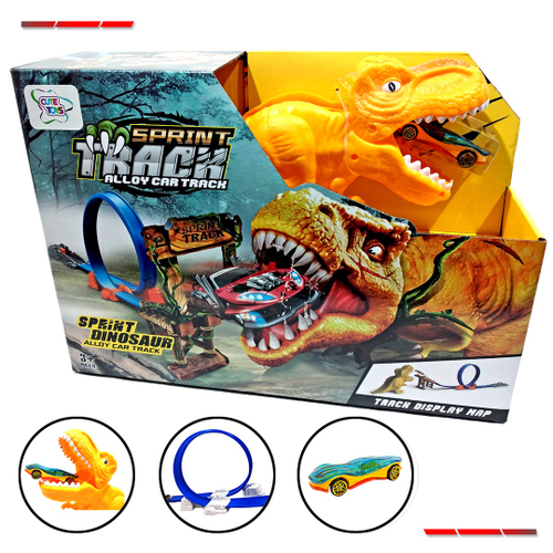 Pista com Carrinho Dinossauro 1 Looping - Toyng 43372 - UPA STORE