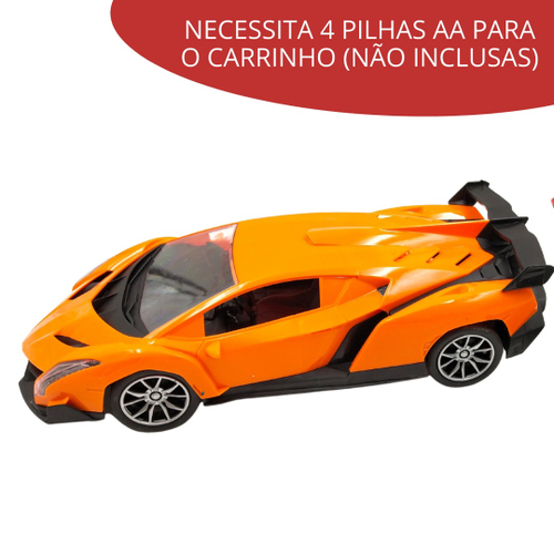 Carrinho Controle Remoto 1:18 Elétrico Pilha Farol Luz Led Carro Esportivo  Importway BW-024 - BEST SALE SHOP