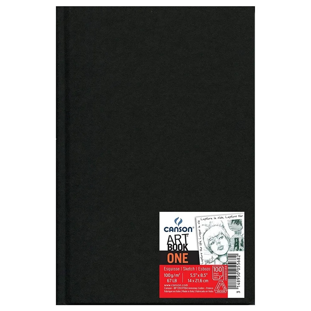 Bloco Sketchbook Canson Art Book One A5 98 Folhas 100g/m2 em Promoção