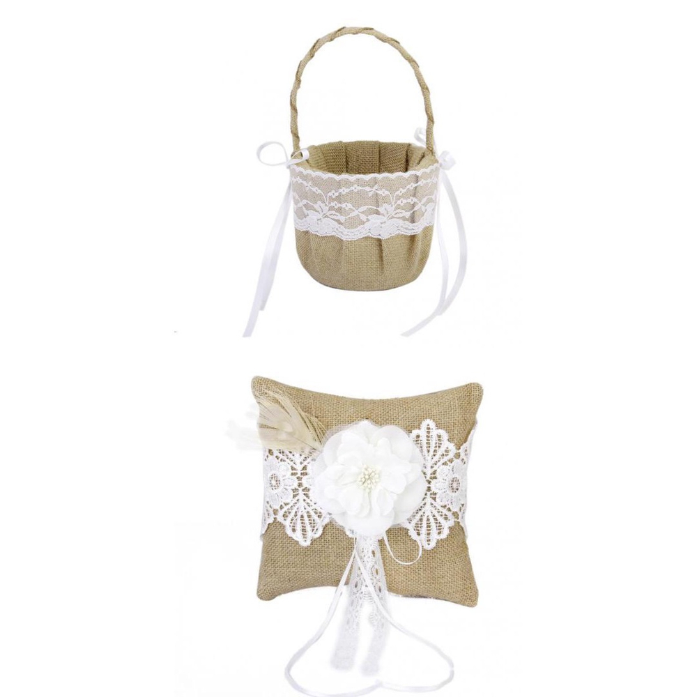 burlap ensacark pillows