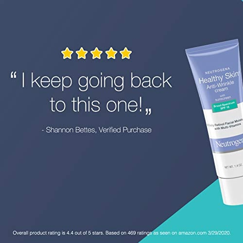 Neutrogena Healthy Skin Anti Wrinkle Retinol And Vitamin E Daily Moisturizer Com Spf 15 Protetor 9045