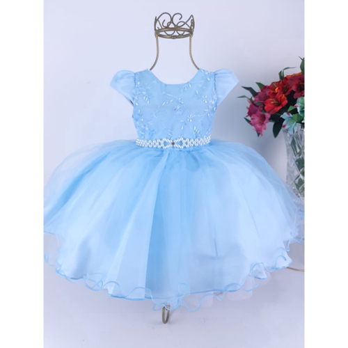 Vestido Cinderela Frozen Infantil Lindo Luxo Princesa 1 Ao 3