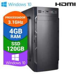 Computador Pc Cpu 3.1GHz 4GB HD 320GB Windows 10 Desktop Menor preço em Computador Pc Cpu 3.1GHz 4GB HD 320GB Windows 10 Desktop