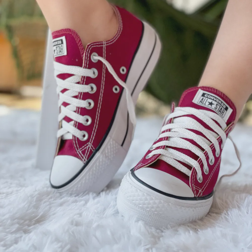 All Star Branco Plataforma  All star, Tenis all star feminino, Converse all  star