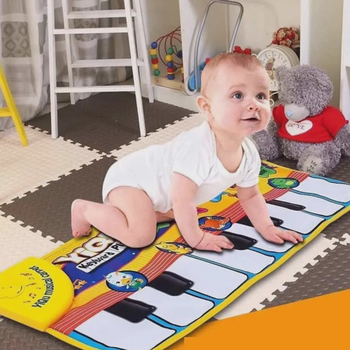 Tapete Teclado Musical Baby Músicas Sons de Animais Infantil