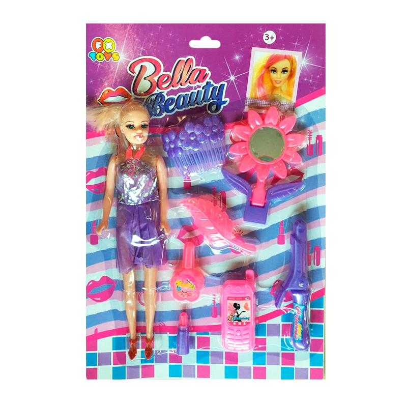 Kit Infantil Boneca Barbie Styling Hair C/ Cartela Maquiagem no Shoptime