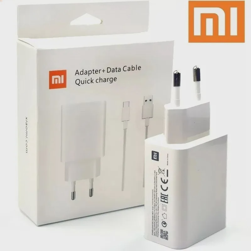Carregador xiaomi quick charge 33W com cabo USB tipo C em Promoção ...