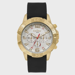 Relogio Condor Masculino Ref: Covd54be/2k Cronográfo Dourado Menor preço em Relogio Condor Masculino Ref: Covd54be/2k Cronográfo Dourado