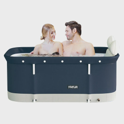 Banheira Ofurô Dobrável Portátil Retangular pvc Com Encosto Inflável Azul vg + Menor preço em Banheira Ofurô Dobrável Portátil Retangular pvc Com Encosto Inflável Azul vg +