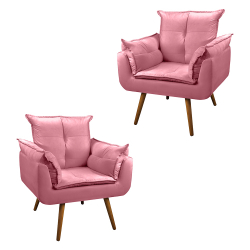 Poltrona decorativa Opala cinza chumbo - pé palito é boa?