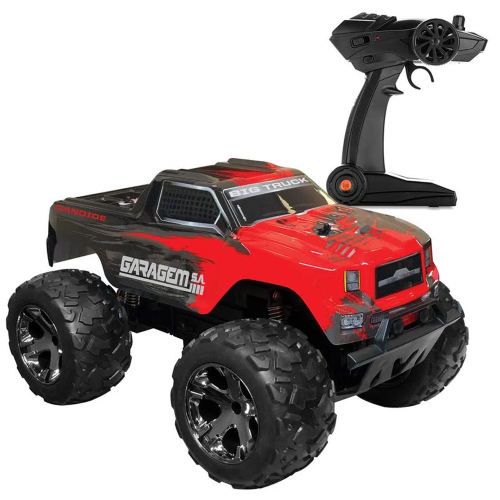 Caminhão Carreta com Controle Remoto - Big Truck com Luz - Laranja - 60cm -  Unik Toys - superlegalbrinquedos