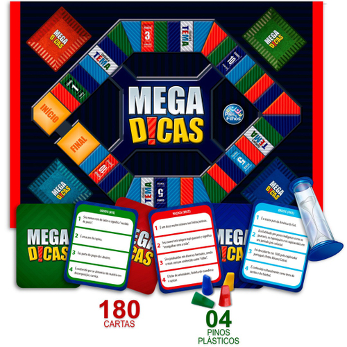 Combo - Jogo Cuca Legal 600 Perguntas + Jogo Mega Dicas