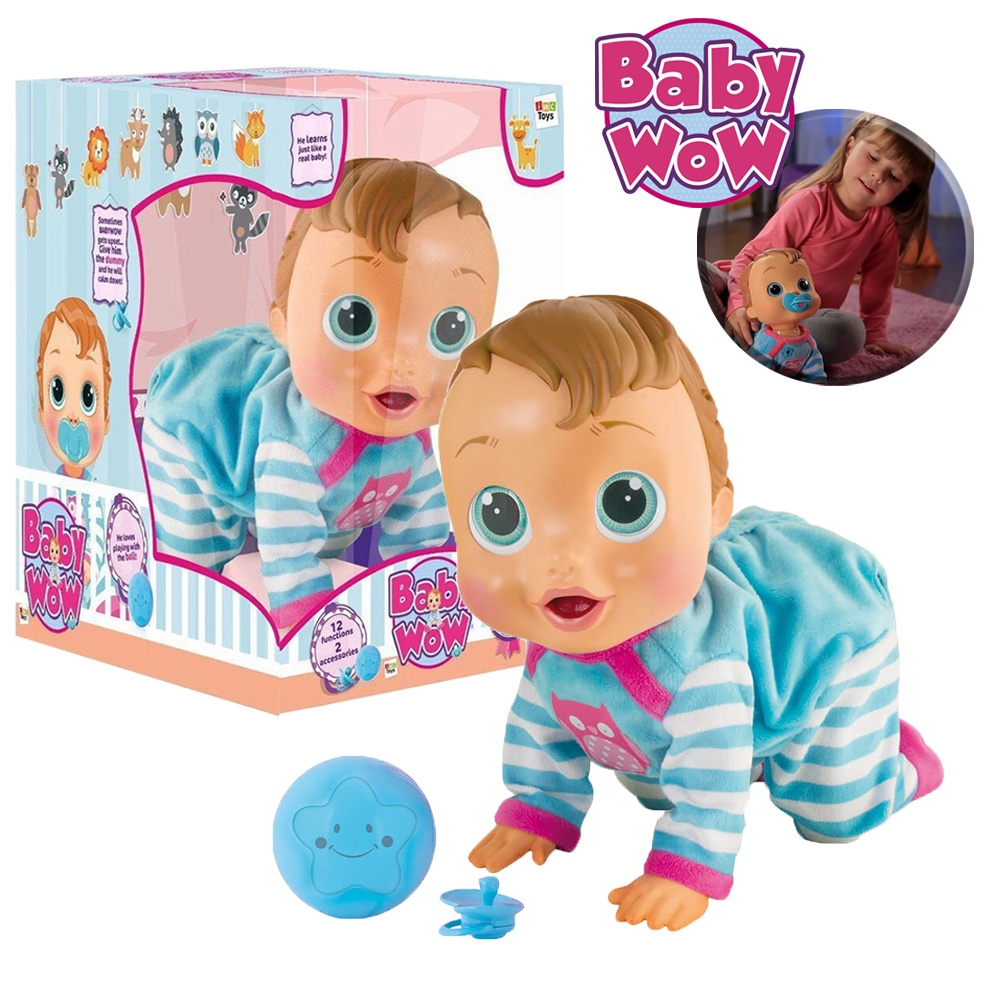 baby wow crawling doll