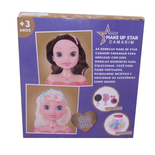 Boneca Make Up Star Super Camarim Com Maquiagem e Acessorios em Promoção na  Americanas