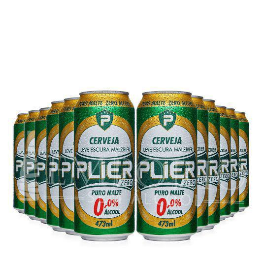 Cerveja Sem Álcool Malzbier Zero Plier - Lata 12 X 473Ml | Submarino