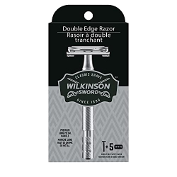 Wilkinson Sword Double Edge Razor para homens com 5 lâminas de lâmina de barbear de borda dupla refil é boa?