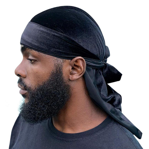 Bandana Durag Preta Veludo Alta Qualidade em Promoção na Americanas