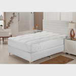 Pillow Top King 193x203x7cm 100% Fibra Siliconizada em Flocos -Plumasul produto macio