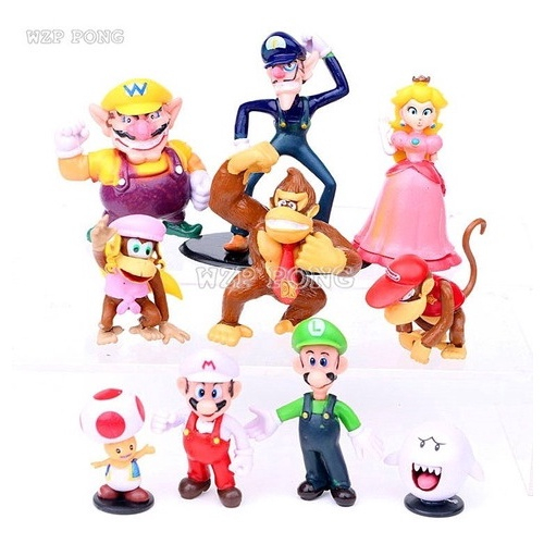 Colecão kit mini bonecos Super Mario Bros em Promoção na Americanas