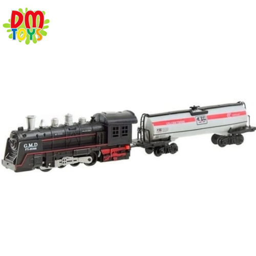 Trem Brinquedo Trenzinho Pista 85,5cm Locomotiva Luz Som Cor Preto