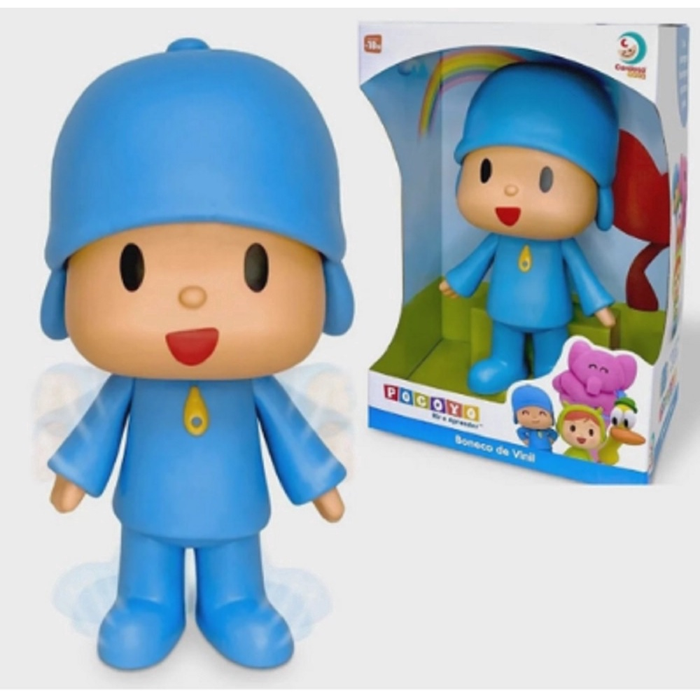 Boneco Pocoyo em Vinil e Pelúcia - Bumerang Brinquedos