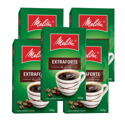 Menor preço em Café Em Pó Extra Forte Melitta 500G Kit 5