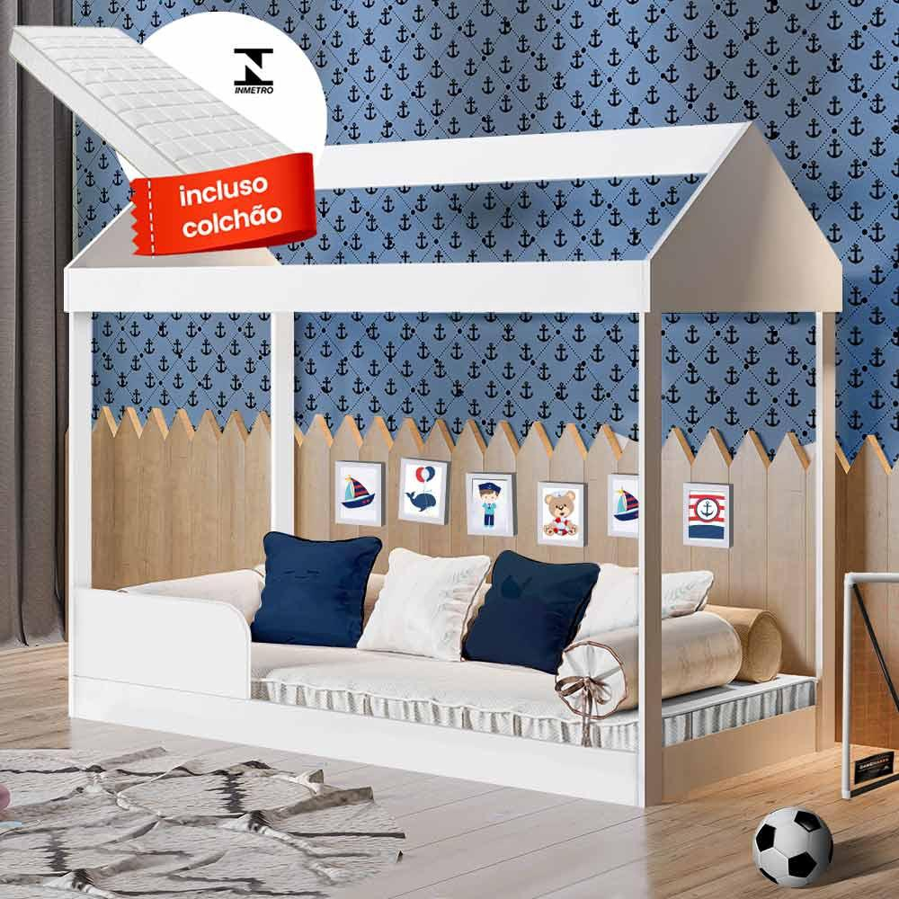 cama-infantil-montessoriana-casinha-com-colch-o-branca-dakota-gabrielli