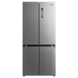 Menor preço em Refrigerador French Door 482l Midea 110v Inox Frost Free, Maxi Freezer, Inverter Quattro - Mdrf55