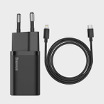 Carregador 20W Baseus Mini Super si / C/Cabo Lightning pd 3A