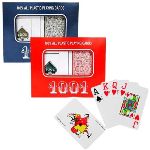 24 Jogo De Baralho Copag 1001 Duplo Plástico Com 110 Cartas