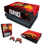 Capa Anti Poeira e Skin Xbox One X - Red Dead Redemption 2