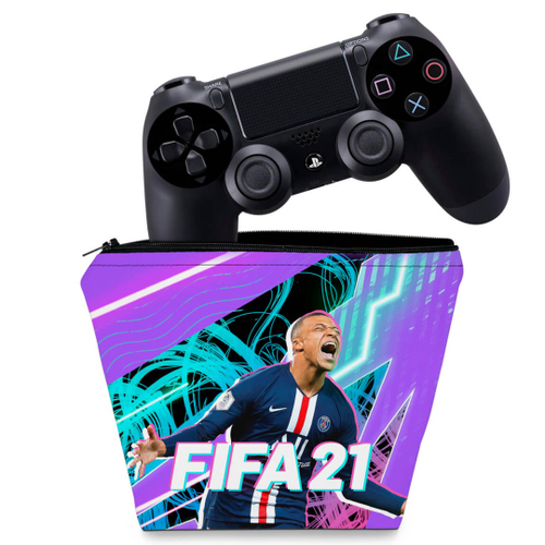 Controle Ps4 Dualshock 4 Sony Personalizado Fifa 21 Cinza PS4