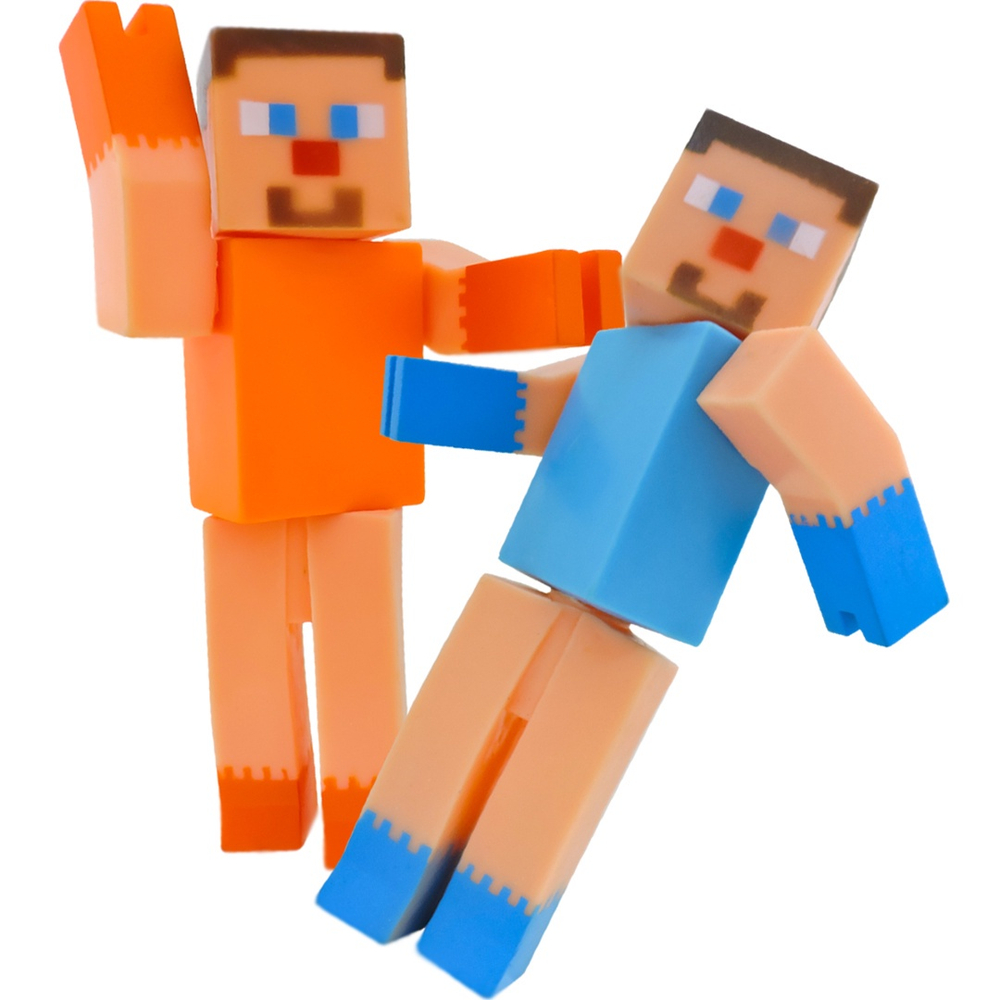 Boneco Super Blocks Articulados Jogo Minecraft l Ailos Aproxima