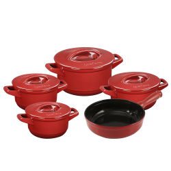 Conjunto De Panelas Ceraflame Duo + Smart 5 Peças Pomodoro Menor preço em Conjunto De Panelas Ceraflame Duo + Smart 5 Peças Pomodoro