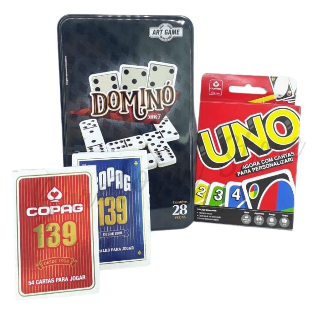 Jogo Uno Baralho Jogar Cartas Divertido Família Com 108 Peças