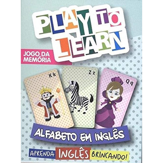 Play To Learn - Alfabeto Em Inglês - Jogo Da Memória em Promoção