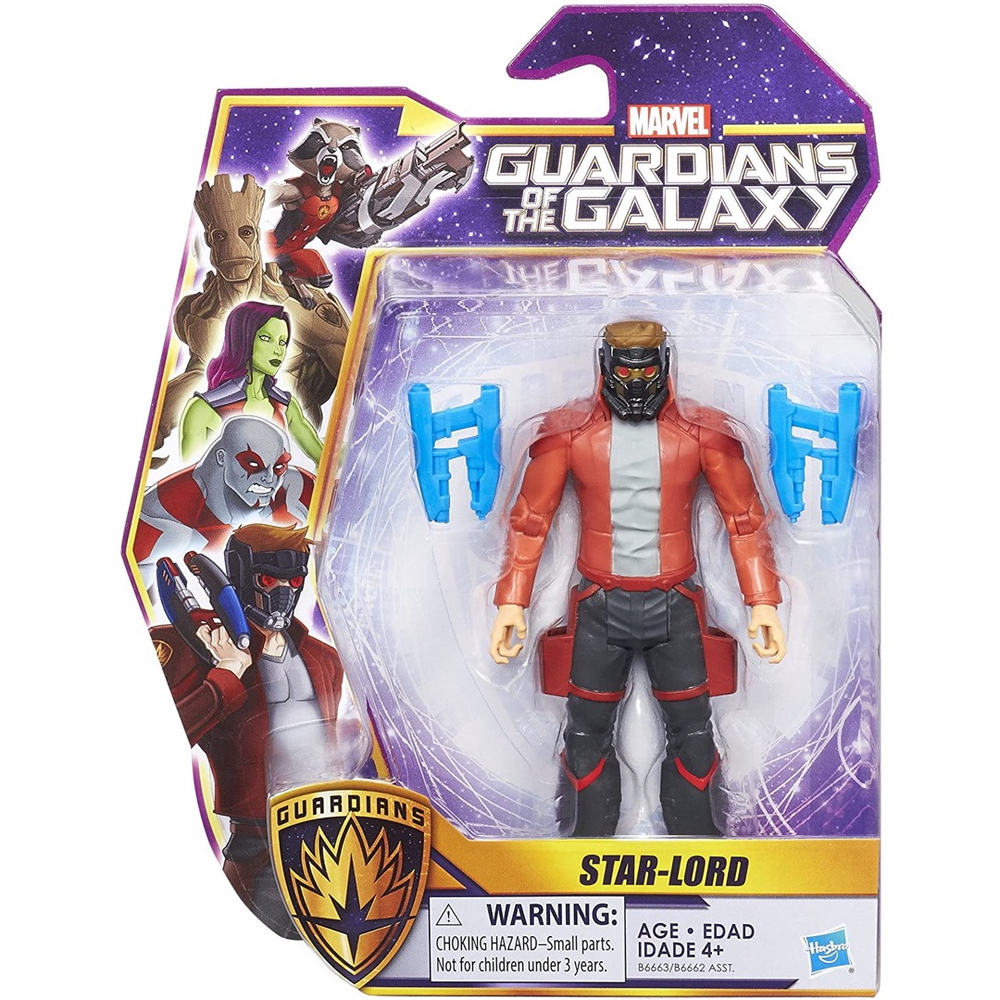 BONECO GUARDIOES DA GALAXIA FIGURA ELETRONICA STAR LORD HASBRO A8685 9501