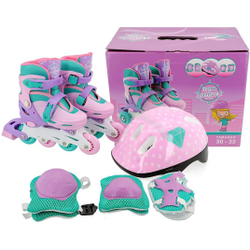 Patins Infantil Feminino Triline E Inline 30-33 + Proteção é boa?