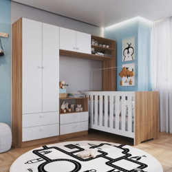 Conjunto para Quarto de Bebê com Berço 3 em 1, Cômoda e Guarda-Roupas Completa Móveis é boa?