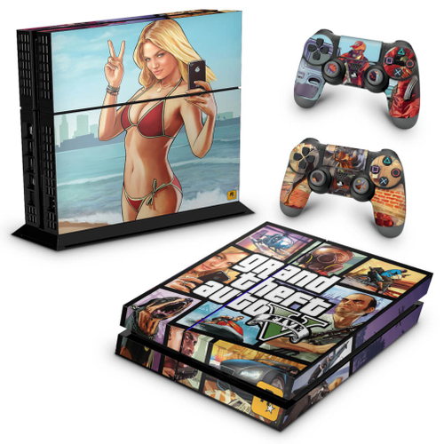 Skin Adesivo PS3 Slim - Gta V em Promoção na Americanas