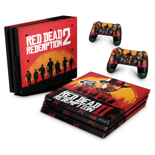 Skin Adesivo Playstation 4 PS4 PRO Red Dead Redemption 2