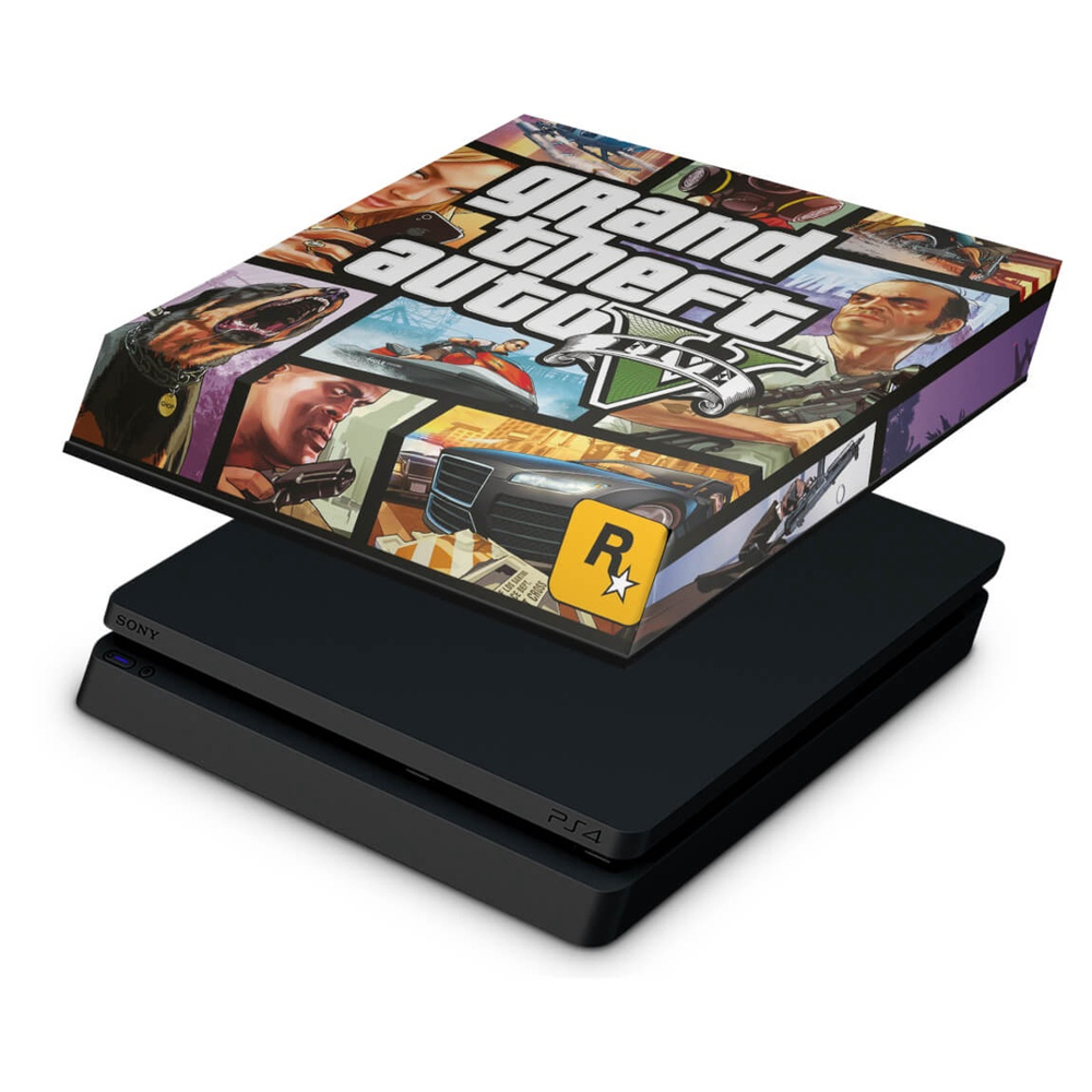 Capa PS4 Slim Anti Poeira - gta V no Shoptime