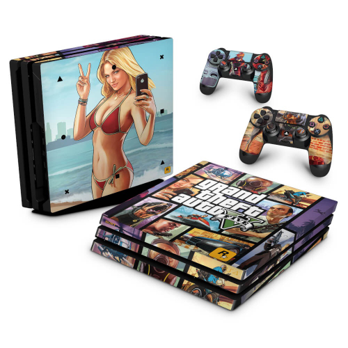 Skin Adesivo PS3 Slim - Gta V em Promoção na Americanas