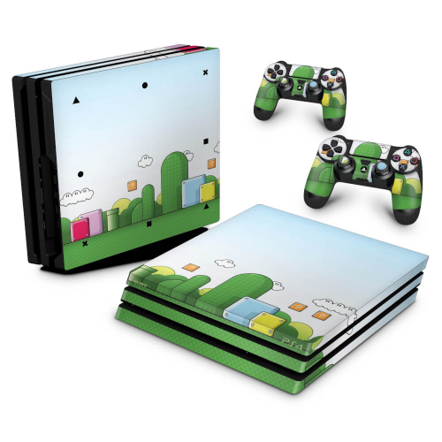 PS4 Pro Capa Anti Poeira - Super Mario Bros - Pop Arte Skins