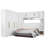 Guarda-Roupa Modulado Casal Modena 11 pt 5 gv Branco