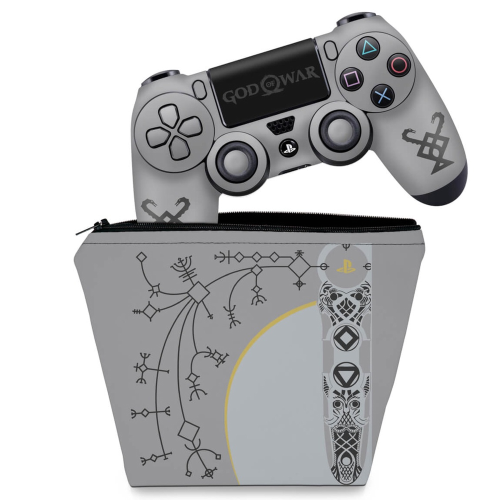 Adesivo Compatível PS5 Controle Playstation 5 Skin - God of War